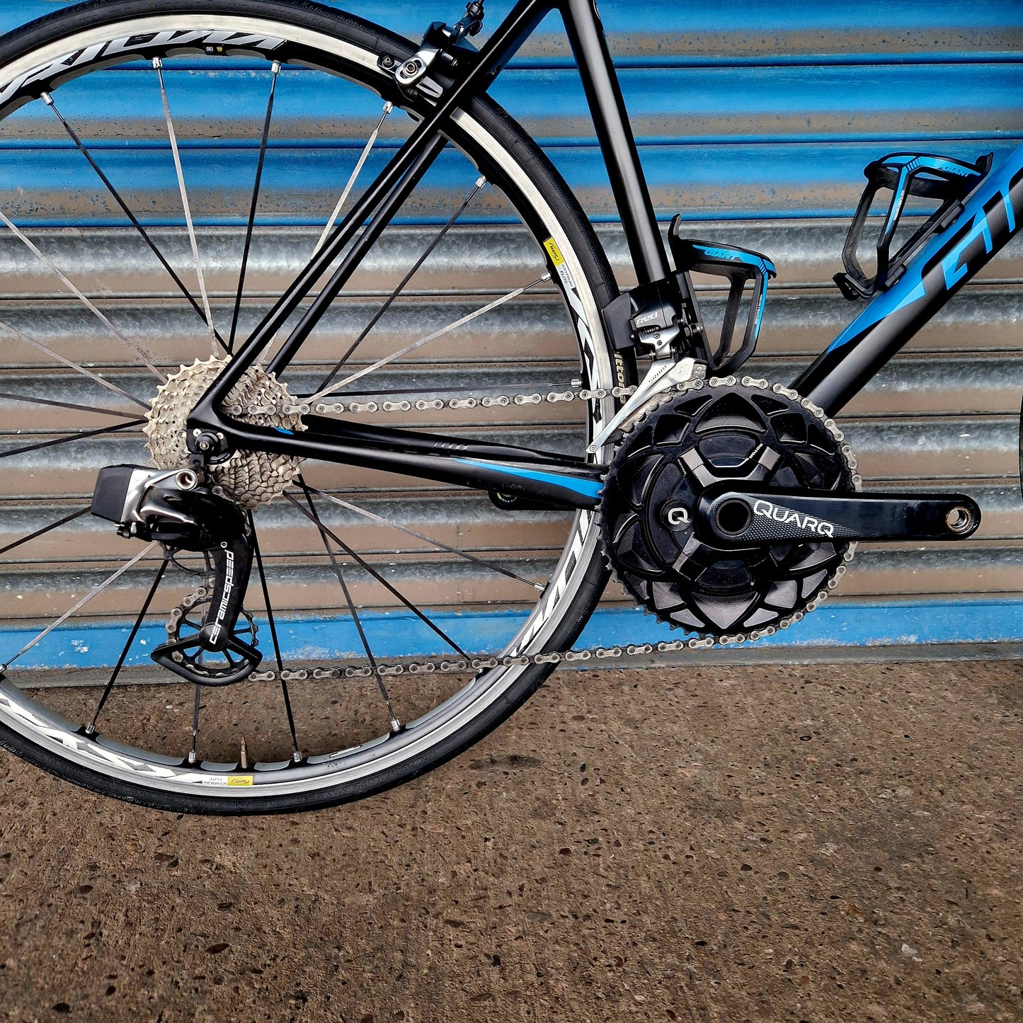 Giant TCR Advanced SL 0 SRAM RED eTap Carbon Road Bike - Quarq Power Meter - Ceramic Speed - Large/58cm
